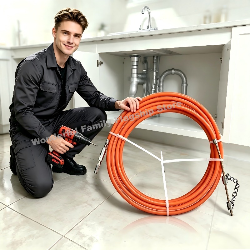 Plumbing Snake Drain - Elastyczny zestaw narzędzi do udrażniania odpływów