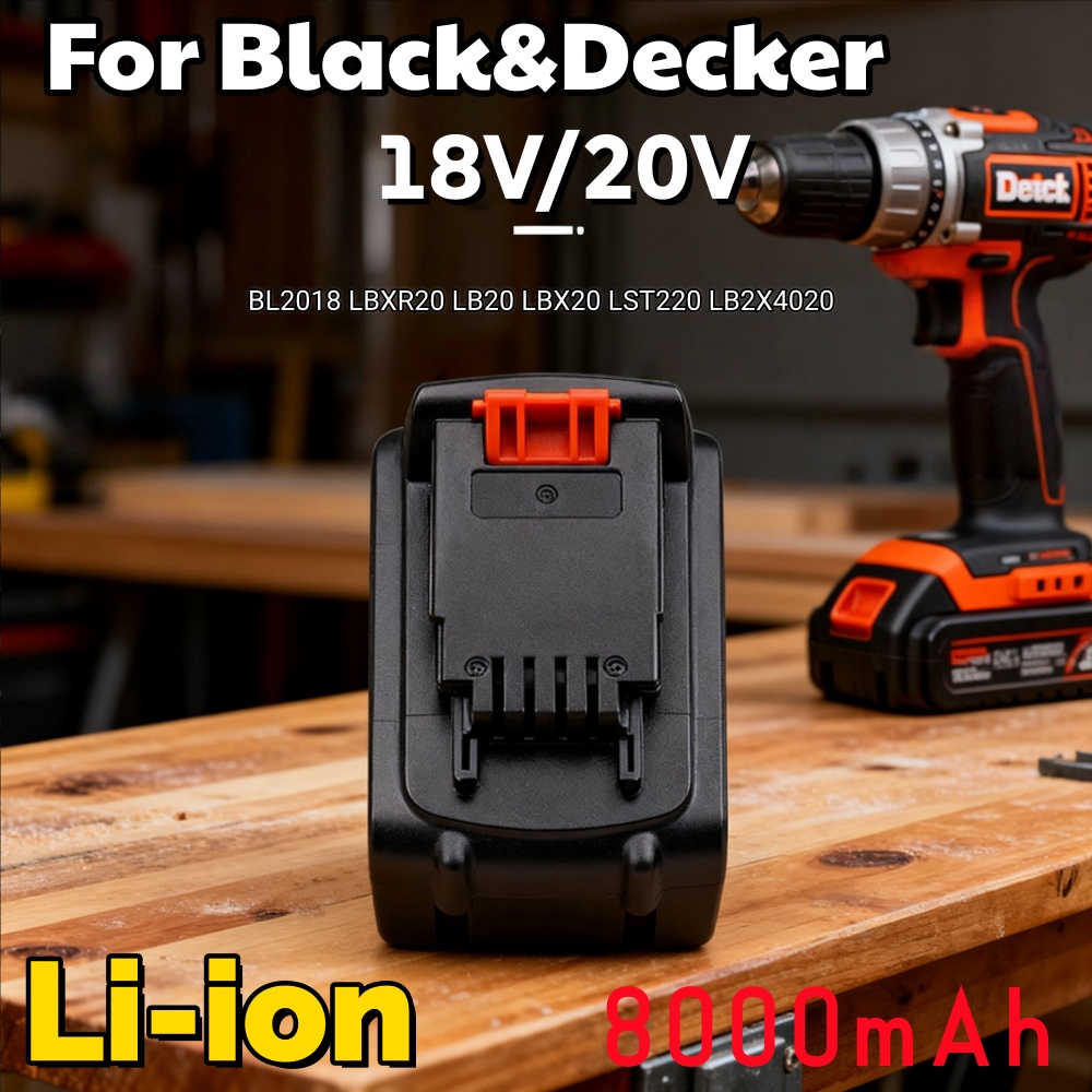 Black+Decker Tool 20V Max - Akumulator o długiej żywotności 20V 8000mAh