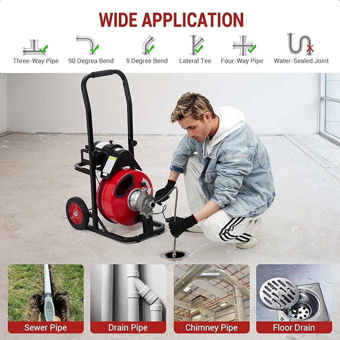Automatyczna maszyna do czyszc – Plumbing Snake Drain recenzja i cena