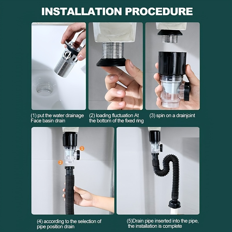1 szt. Regulowany syfon P-Trap – Home Improvement K&B Construction recenzja i cena