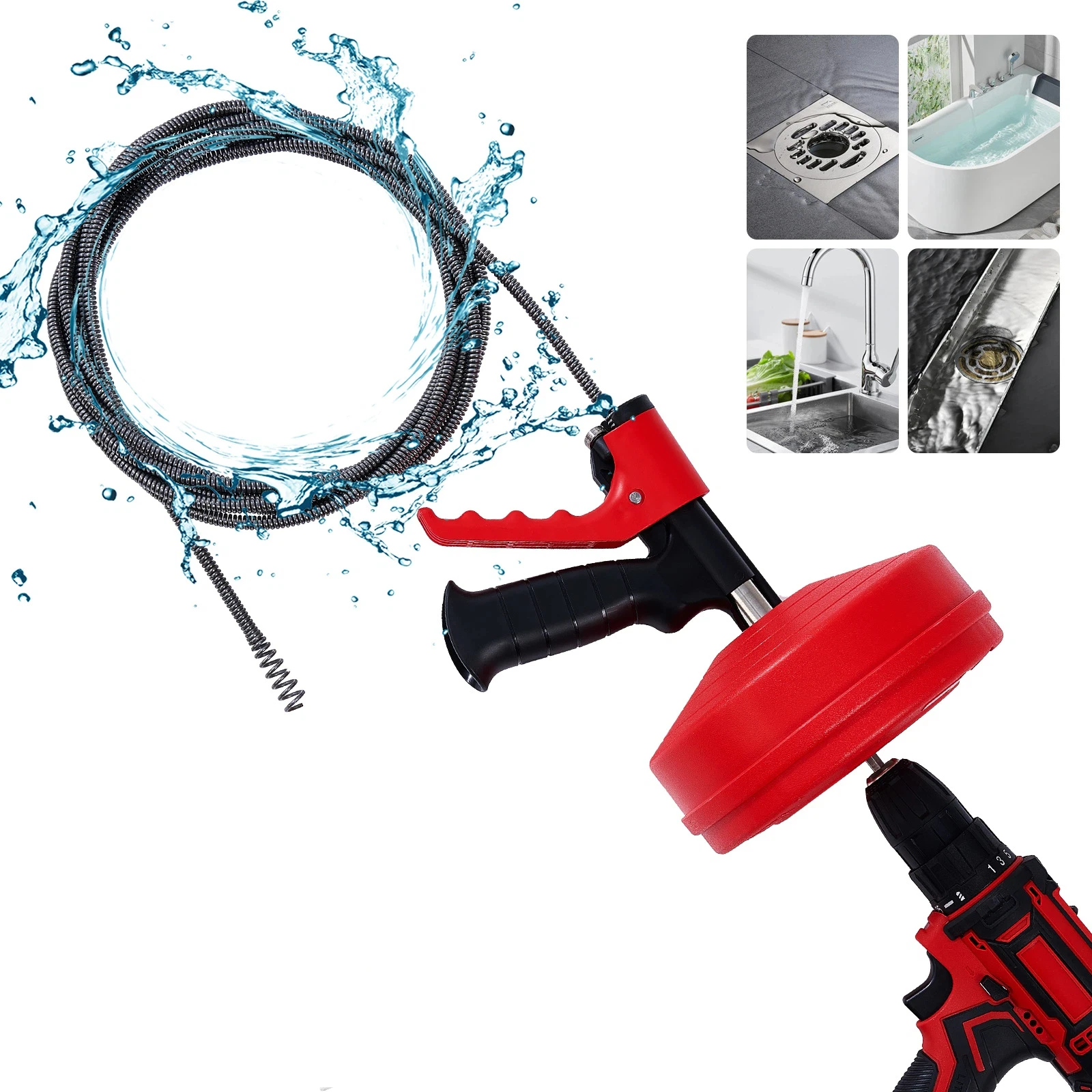 Profesjonalna spirala do rur,  – Plumbing Snake Drain recenzja i cena