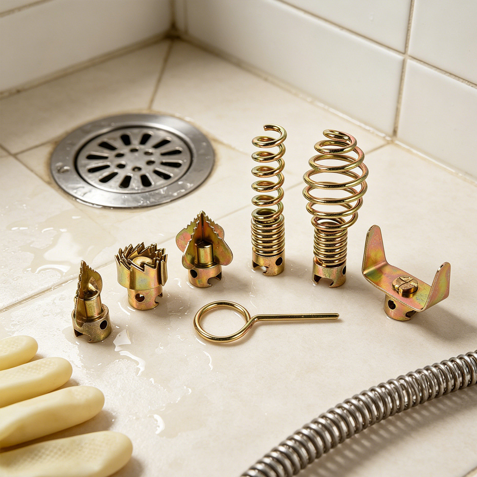 7-częściowy zestaw narzędzi do – Plumbing Snake Drain recenzja i cena